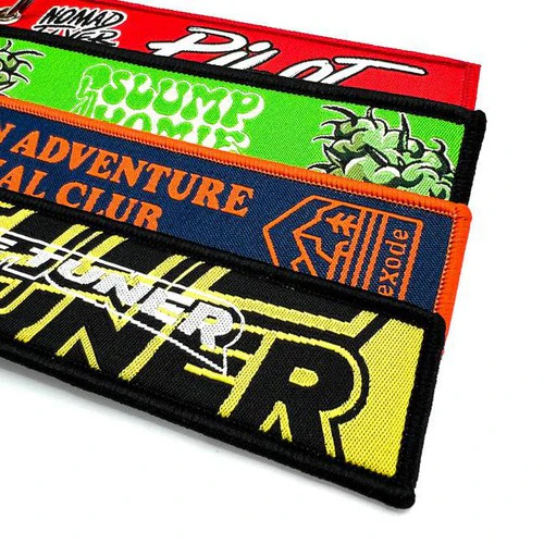 Custom Double-Sided Woven Flight Key Tag – Free Design Proof & Quote