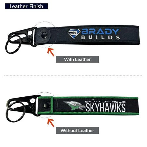 Custom Woven Wrist Loop Keychain - Free Design Proof & Quote