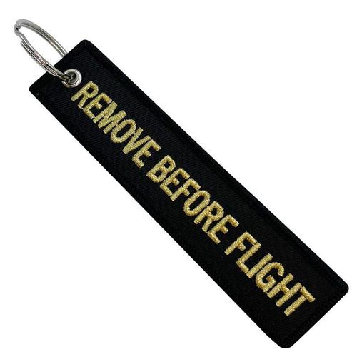 Custom Double-Sided Embroidered Flight Key Tag