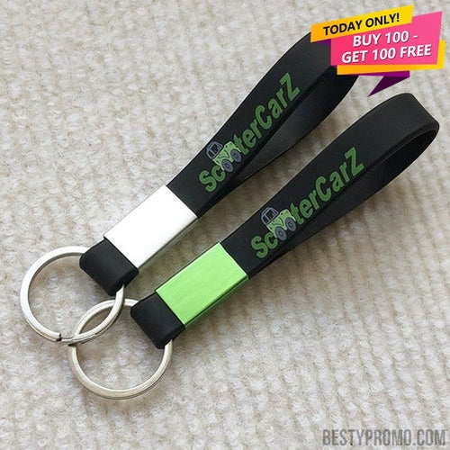 Custom Silicone Wrist Loop Keychain