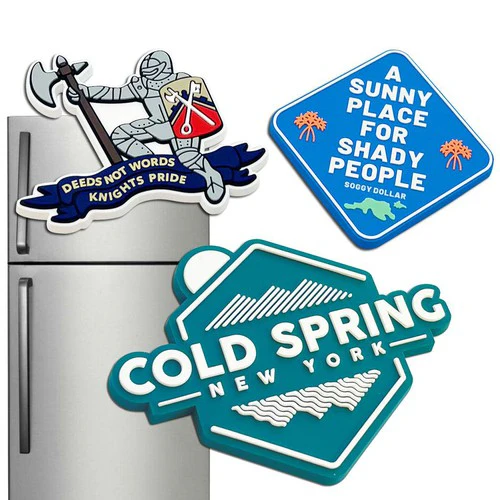 Custom 3D Soft PVC Fridge Magnet (Die-Cut Logo) - Free Proof & Quote