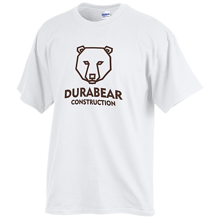 Custom Gildan Ultra Cotton T-Shirt - Men's - Screen - White
