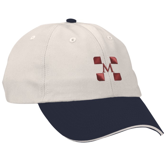Custom Brushed Cotton Twill Sandwich Cap - Two Tone