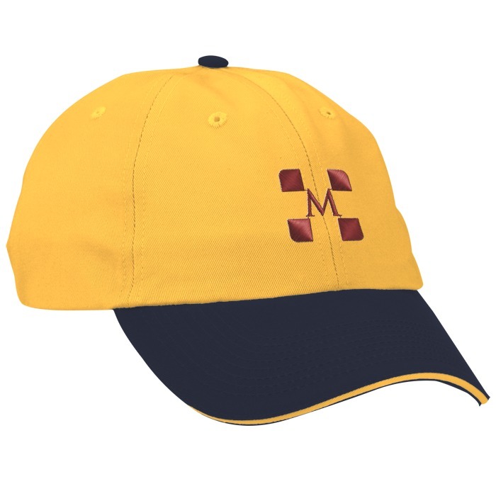 Custom Brushed Cotton Twill Sandwich Cap - Two Tone