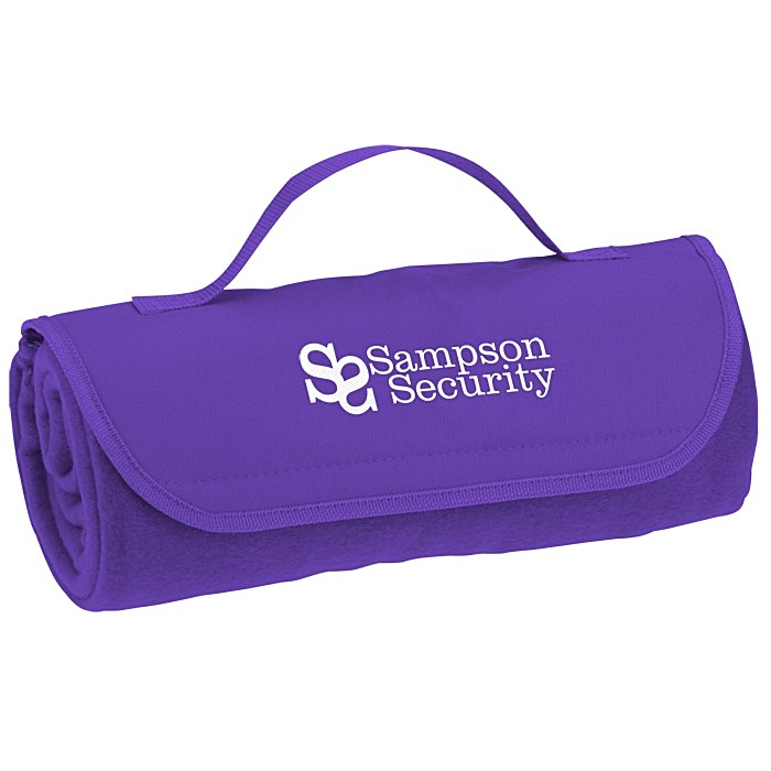 Custom Roll Up Fleece Blanket
