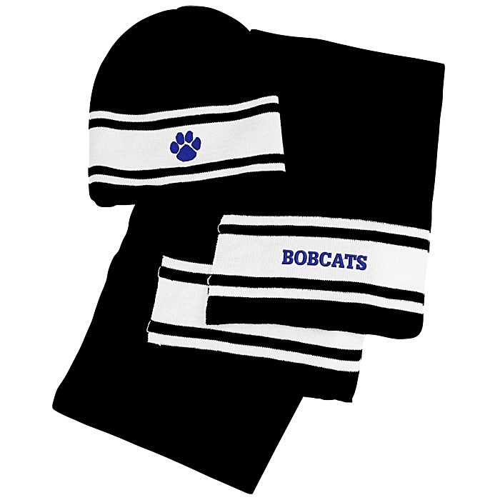 Custom Varsity Beanie and Scarf Set