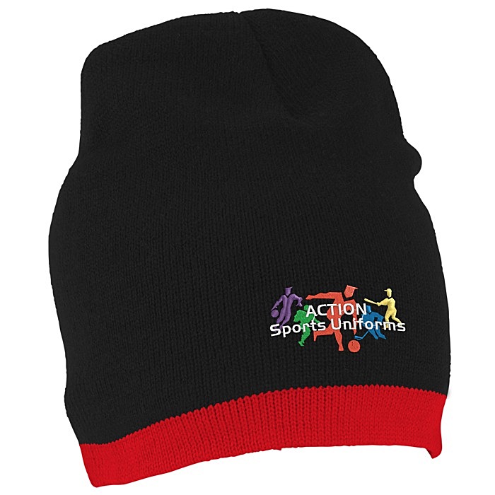 Custom Knit Beanie with Stripe