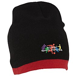Custom Knit Beanie with Stripe
