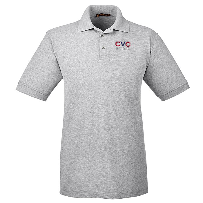 Custom Harriton 9.3-oz Easy Blend Polo - Men's - Embroidered