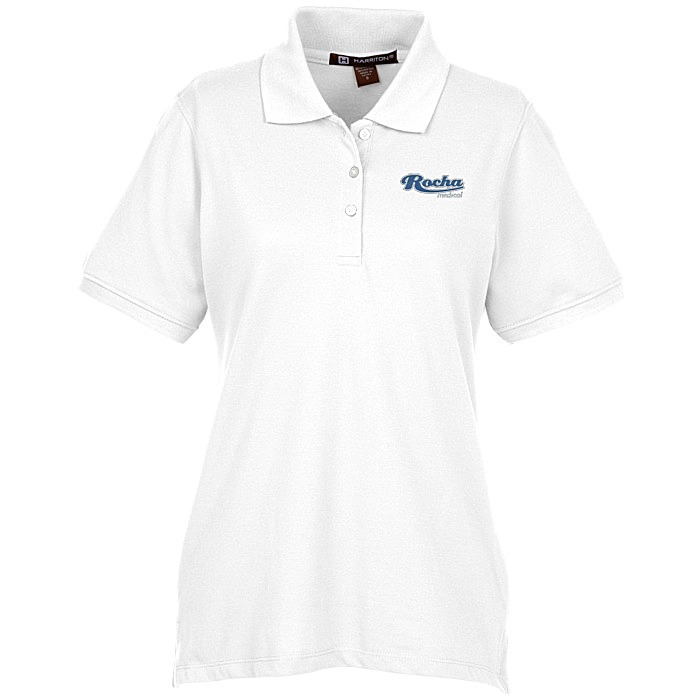 Custom Harriton 9.3-ounce Easy Blend Polo - Ladies' - Embroidered