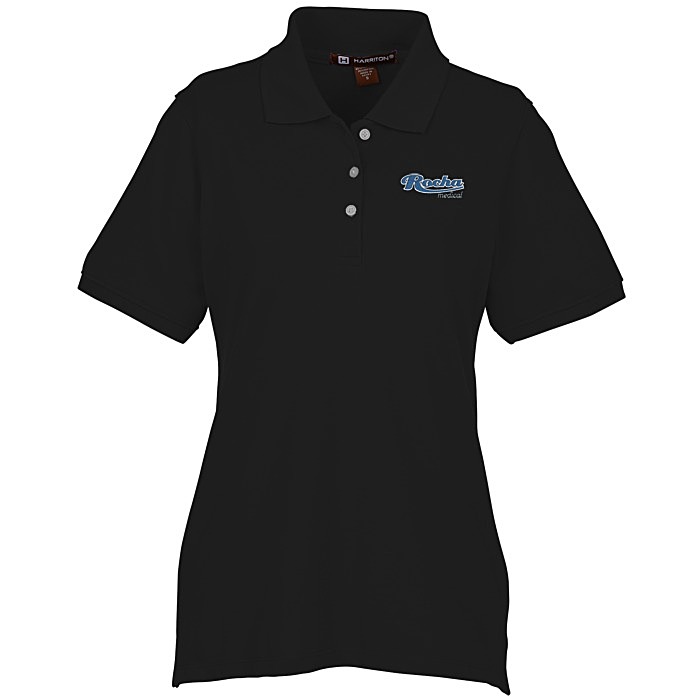 Custom Harriton 9.3-ounce Easy Blend Polo - Ladies' - Embroidered