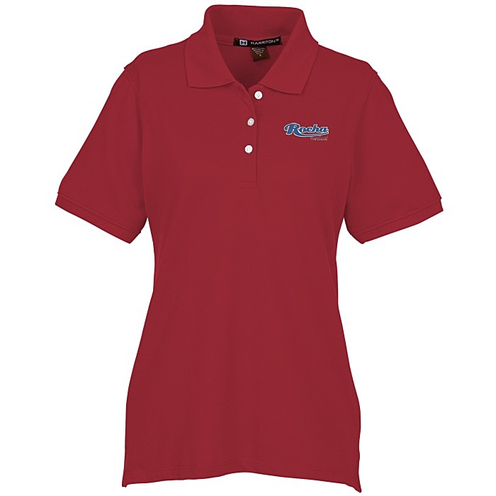 Custom Harriton 9.3-ounce Easy Blend Polo - Ladies' - Embroidered