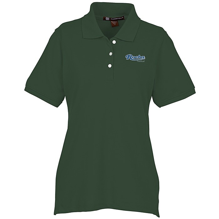 Custom Harriton 9.3-ounce Easy Blend Polo - Ladies' - Embroidered