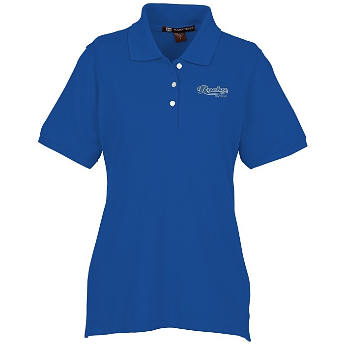 Custom Harriton 9.3-ounce Easy Blend Polo - Ladies' - Embroidered