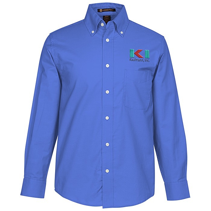 Custom Structured Stain Release Oxford Shirt - Men's