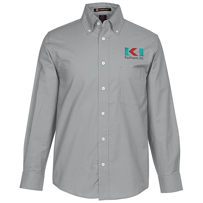 Custom Structured Stain Release Oxford Shirt - Men's