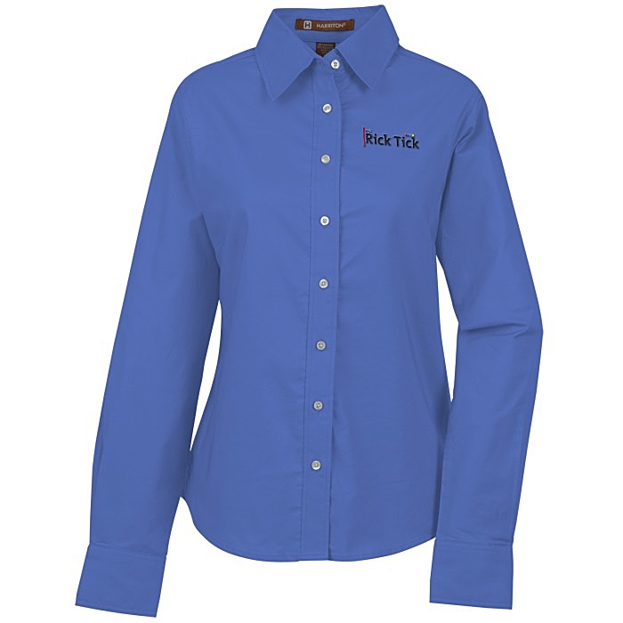 Custom Structure Stain Release Oxford Shirt- Ladies'