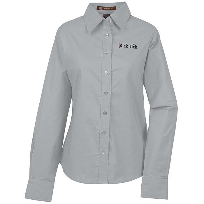Custom Structure Stain Release Oxford Shirt- Ladies'