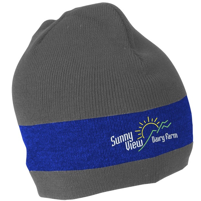 Custom Fine Knit Single Stripe Beanie