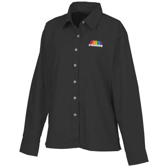 Custom Easy Care Poplin Shirt - Ladies'