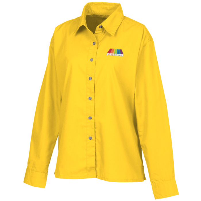 Custom Easy Care Poplin Shirt - Ladies'