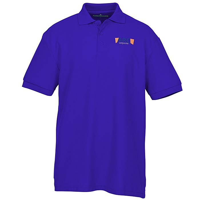 Custom Soft Touch Pique Sport Shirt - Men's - Embroidered