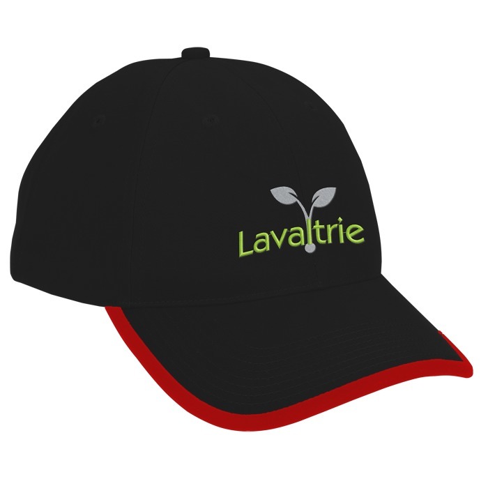 Custom Brushed Cotton Twill Cap with Peak Trim