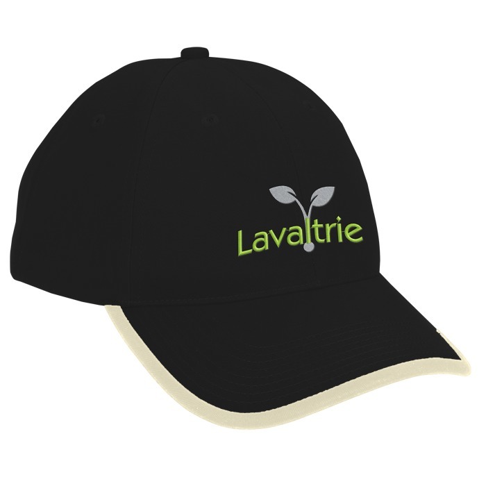 Custom Brushed Cotton Twill Cap with Peak Trim