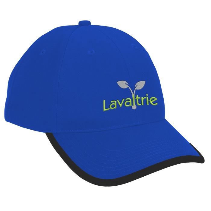 Custom Brushed Cotton Twill Cap with Peak Trim