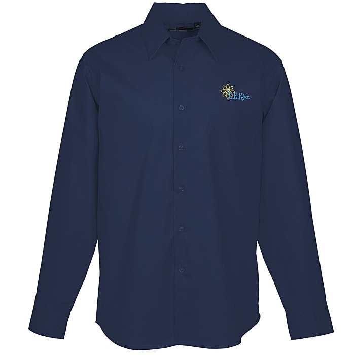 Custom Easy Care Stretch Poplin Shirt - Men's