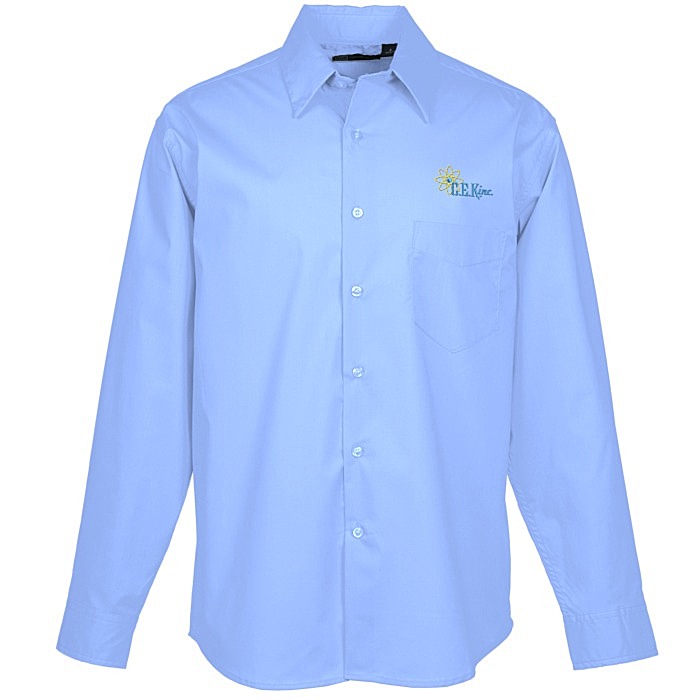 Custom Easy Care Stretch Poplin Shirt - Men's