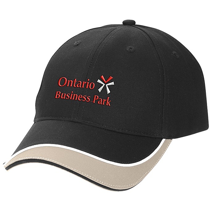 Custom Stream Piping Cap - Black
