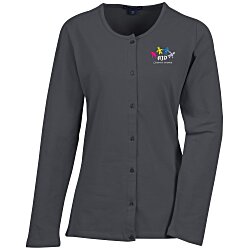 Custom Blue Generation Long Sleeve Cardigan - Ladies'