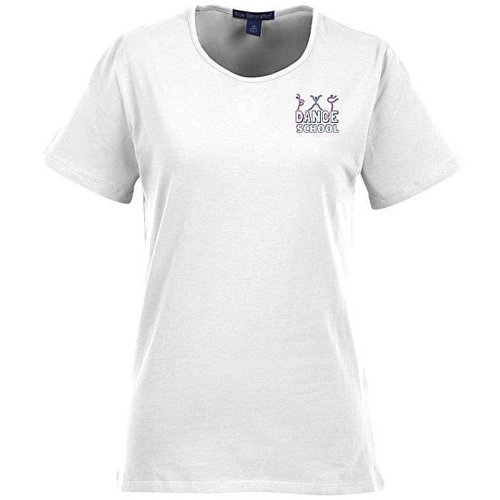 Custom Blue Generation Jewel Neck Tee