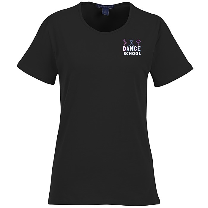 Custom Blue Generation Jewel Neck Tee
