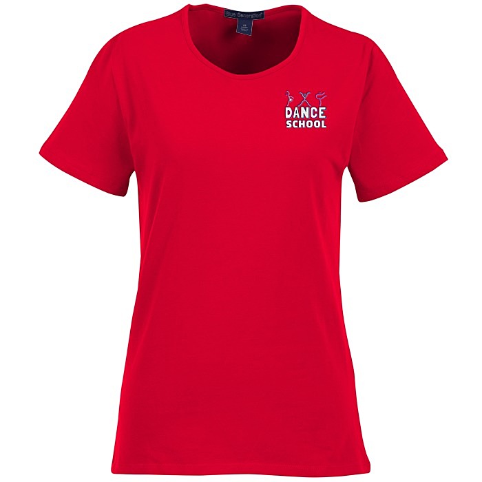 Custom Blue Generation Jewel Neck Tee