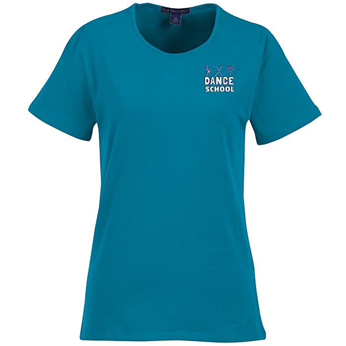 Custom Blue Generation Jewel Neck Tee