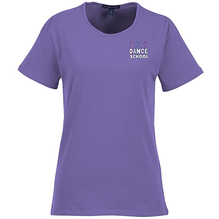 Custom Blue Generation Jewel Neck Tee