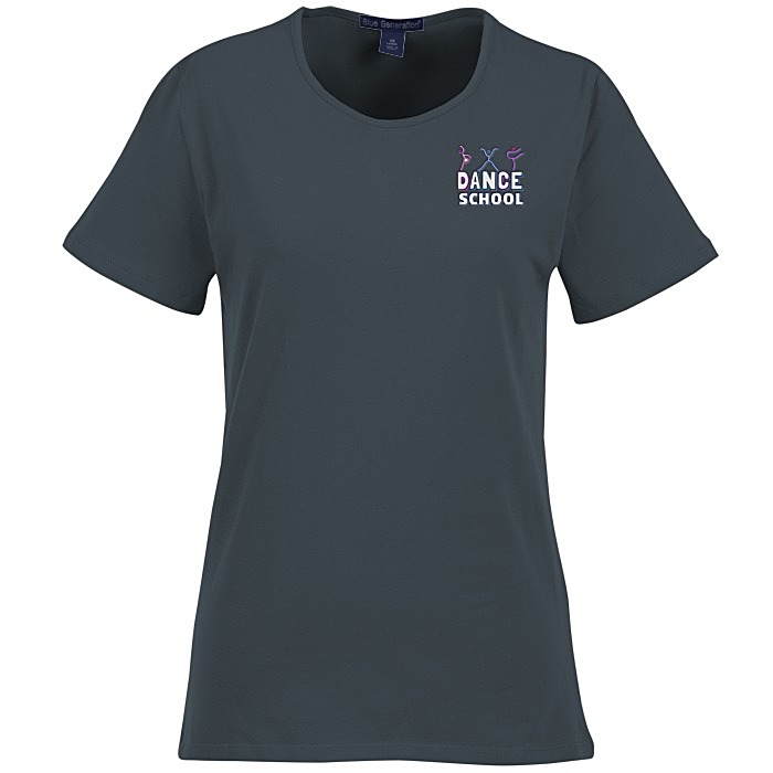 Custom Blue Generation Jewel Neck Tee