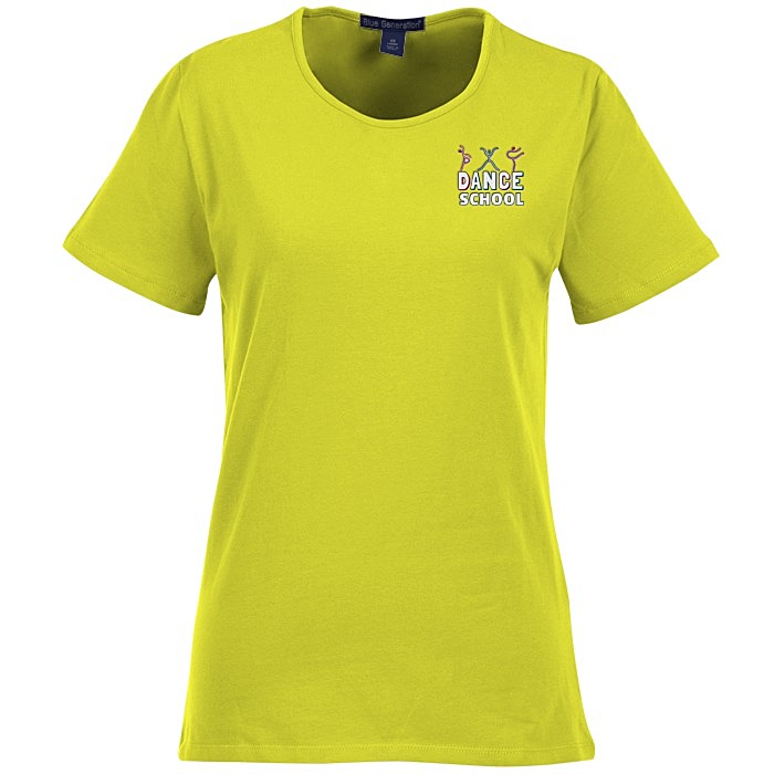 Custom Blue Generation Jewel Neck Tee