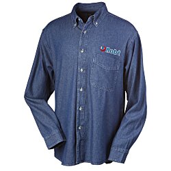 Custom Cotton Denim Shirt - Men's