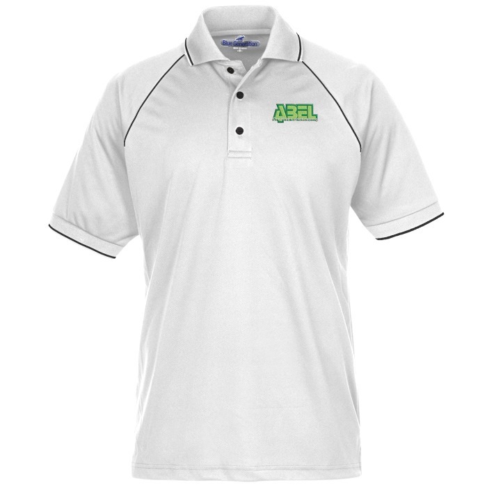 Custom Raglan Sleeve Polo with Piping - Men's