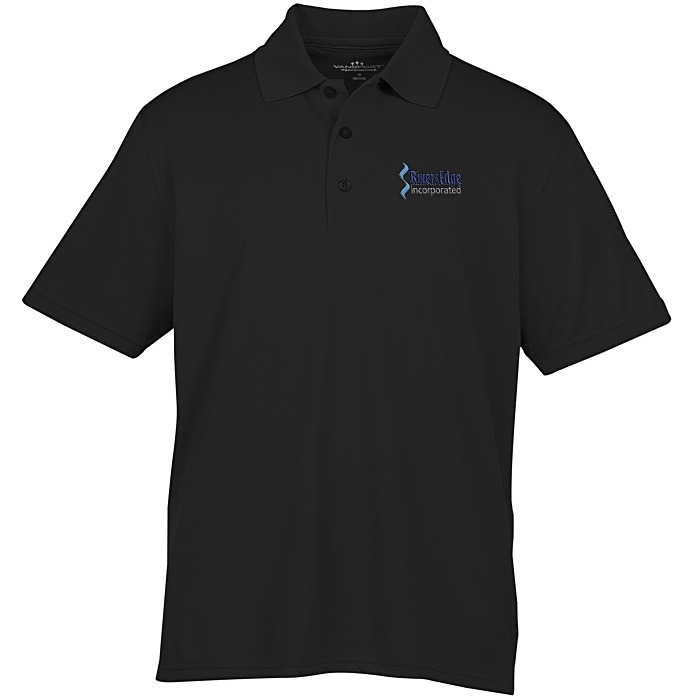 Custom Vansport Omega Solid Mesh Tech Polo - Men's - Embroidered