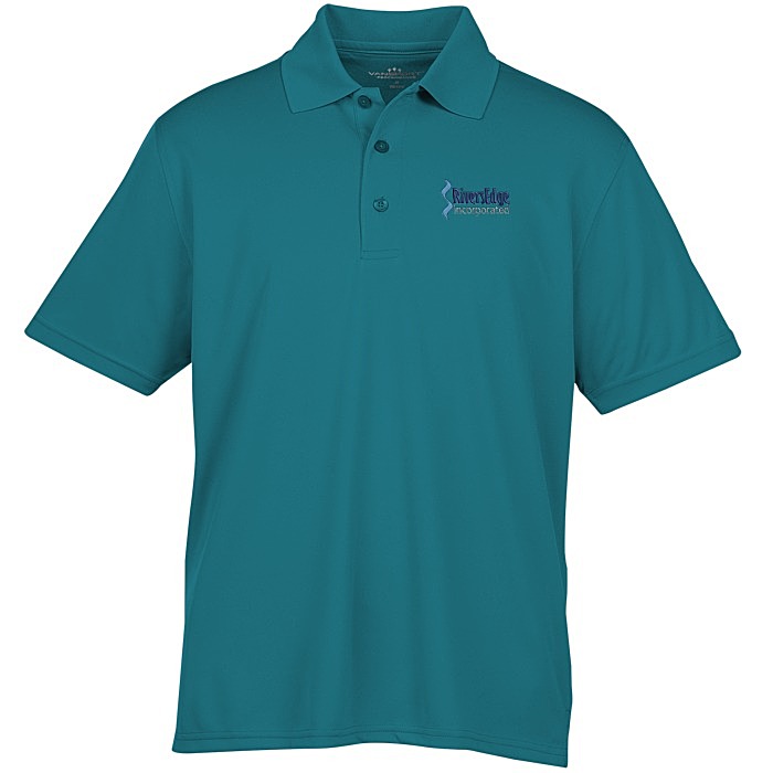 Custom Vansport Omega Solid Mesh Tech Polo - Men's - Embroidered