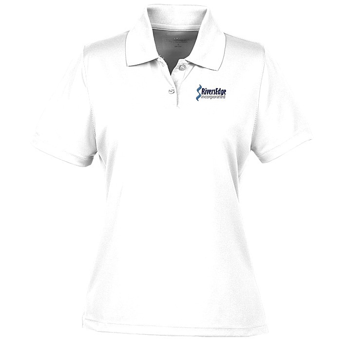 Custom Vansport Omega Solid Mesh Tech Polo - Ladies' - Embroidered
