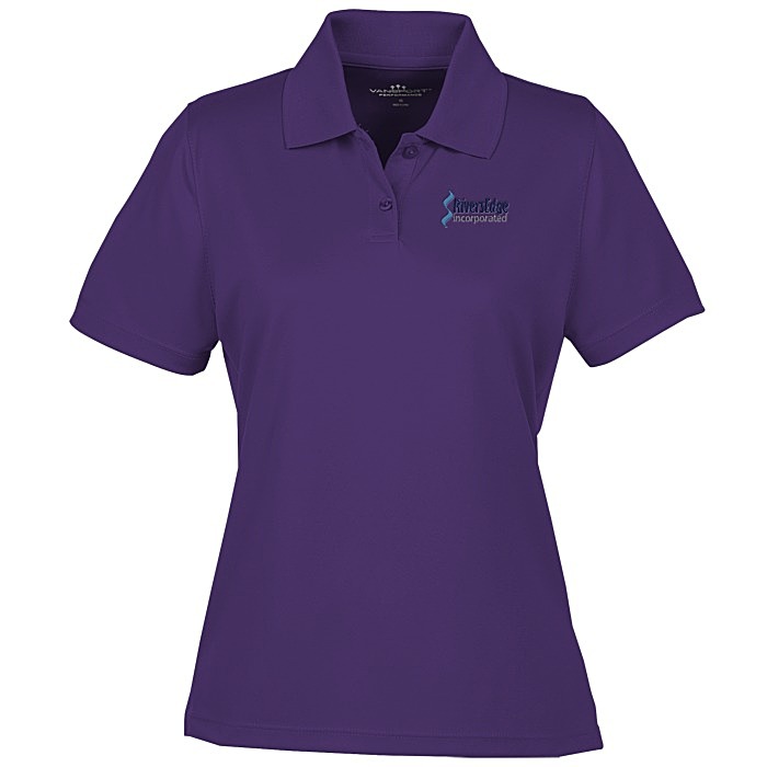 Custom Vansport Omega Solid Mesh Tech Polo - Ladies' - Embroidered