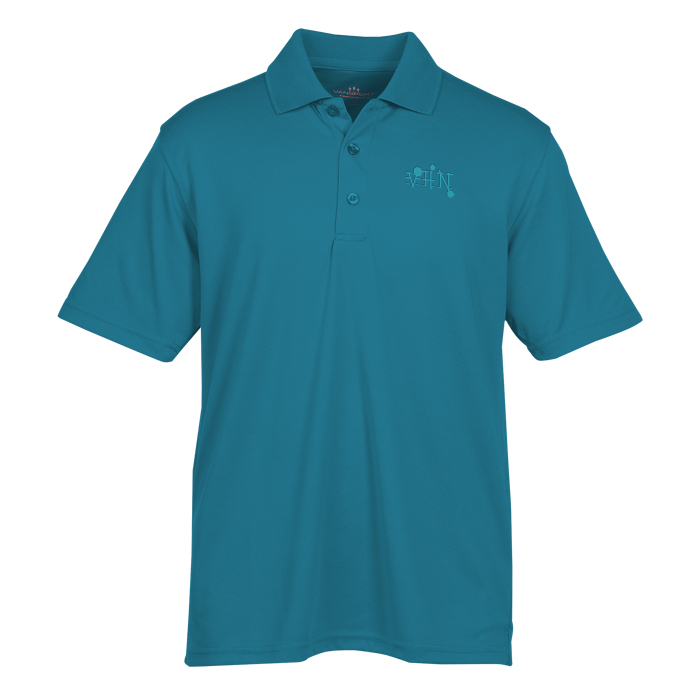 Custom Vansport Omega Solid Mesh Tech Polo - Men's - Laser Etched