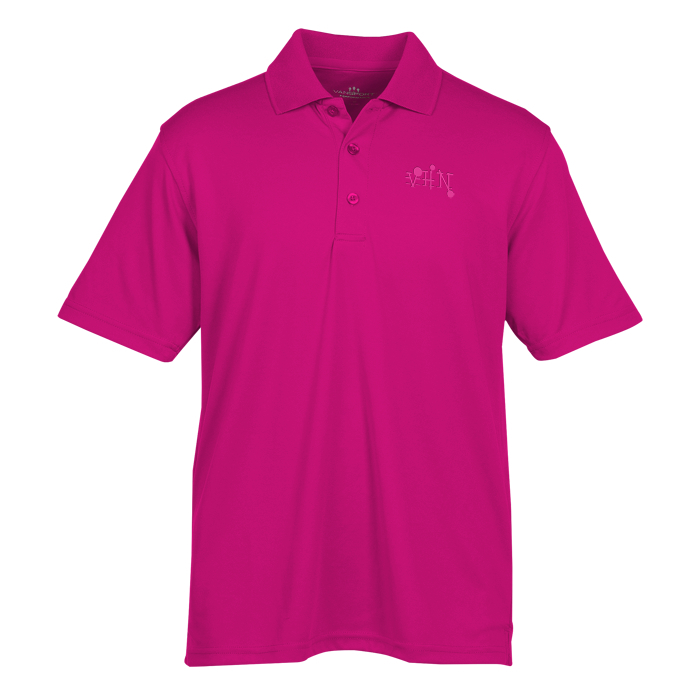 Custom Vansport Omega Solid Mesh Tech Polo - Men's - Laser Etched