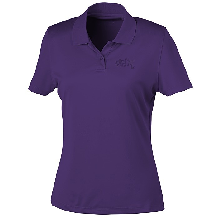 Custom Vansport Omega Solid Mesh Tech Polo - Ladies' - Laser Etched