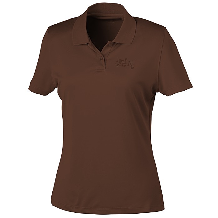 Custom Vansport Omega Solid Mesh Tech Polo - Ladies' - Laser Etched